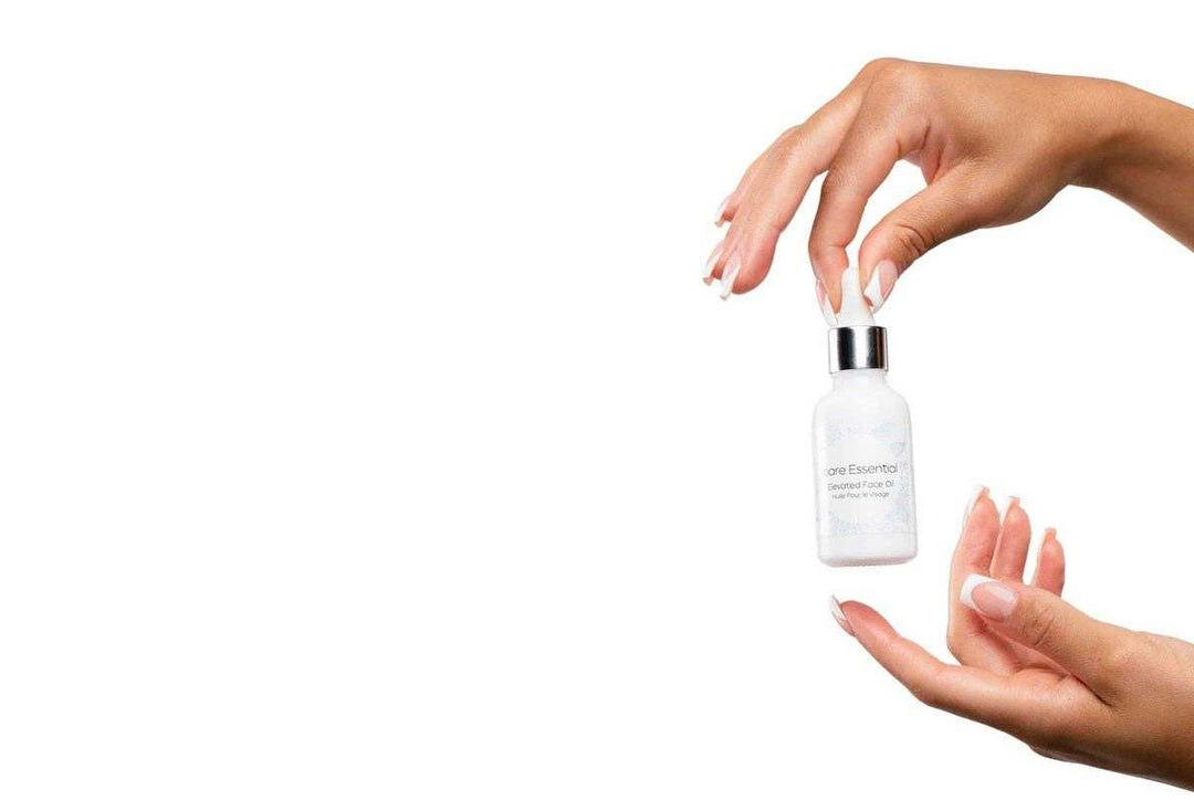 stock image of ingredients penetrating skin