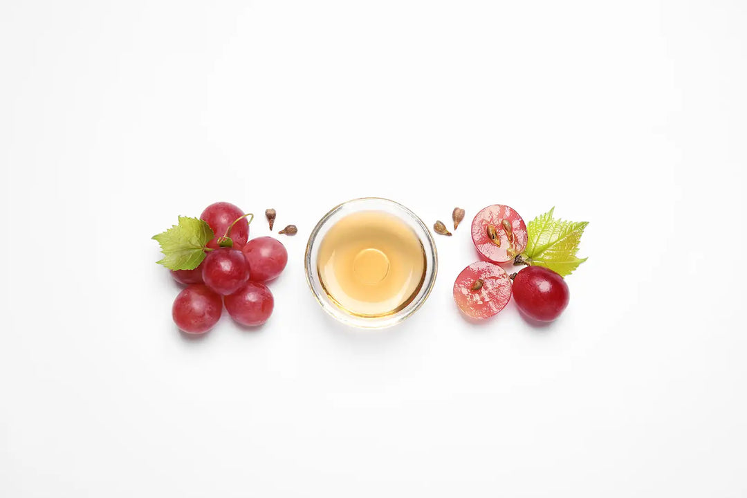 stock image of grapeseed oil