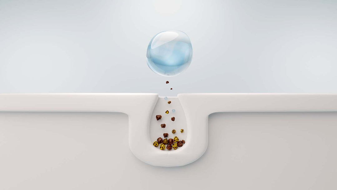 Stock illustration of a clogged pore