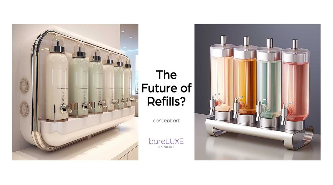 Product Refills of the future: Concept art by bareLUXE Skincare